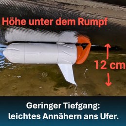 HAIBO Q007 GPS-Ankermotor für PIKE BOARD Kajaks – Auch kompatibel mit ZECK Tusker, SUPJAK & HOBIE – 480W / 34 lbs