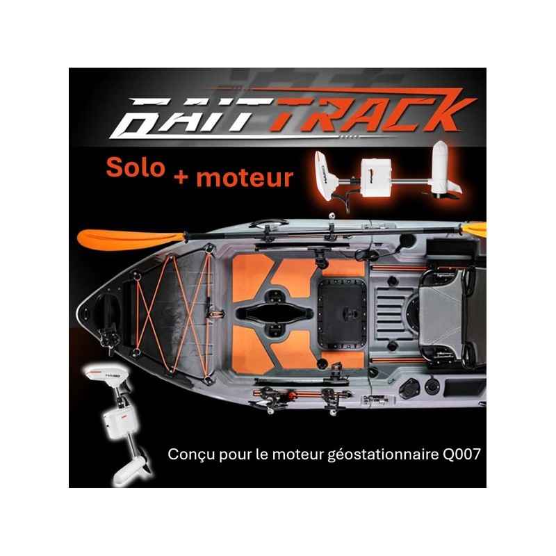 Kayak + Moteur BaitTrack Haibo SOLO rigide pliable