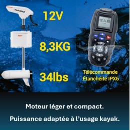 Moteur Électrique Kayak GPS à Ancrage Électronique HAIBO Q007 – Idéal Pêche