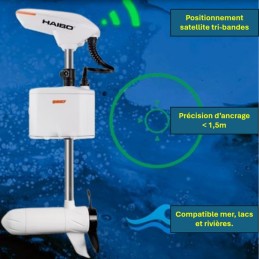 Moteur électrique de kayak à ancrage GPS HAIBO Q007